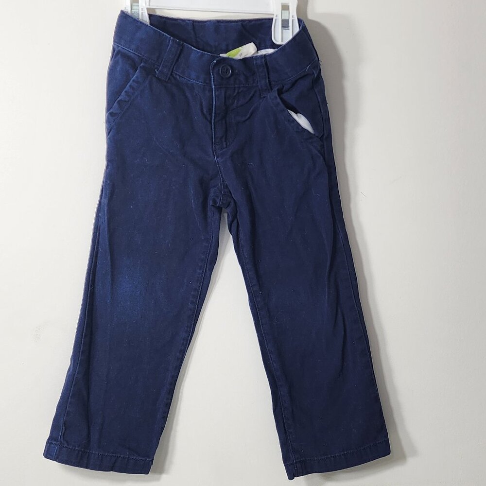 Crazy 8 Blue Jean Pants fake button (clasps together) with zipper Size 3T